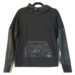 UA Run Pullover with Zip Hood. sz M